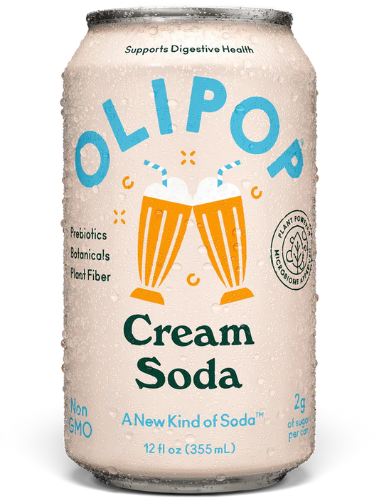 OLIPOP Cream Soda - 6 / 48 oz can