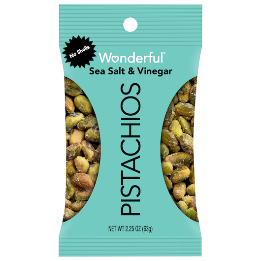 Wonderful Pistachios Sea Salt & Vinegar - 8 / 2.25 oz pouch