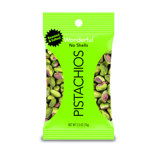 Wonderful Pistachios Roasted & Salted - 8 / 2.25 oz pouch
