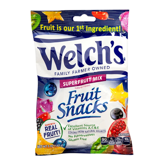 Welch's Super Fruit Mix Fruit Snack 12 / 5 oz bag